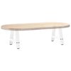 vidaXL Couchtischbeine A-Form 2 Stk. Wei&szlig; 50x(30-31) cm Stahl