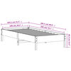 vidaXL Massivholzbett ohne Matratze 100x200 cm Kiefernholz