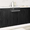 vidaXL K&uuml;chenschrank Schwarz Eichen-Optik 45 x 1,5 x 67 cm