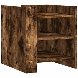 vidaXL Nachttisch R&auml;uchereiche 45x50x50 cm Holzwerkstoff