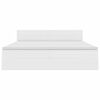vidaXL Bett mit Stauraum und LED Hellgrau 200 x 200 cm Kunstleder