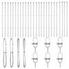 vidaXL Zaunpfosten 26 pcs Grau 3,2 x 3,2 x 170 cm