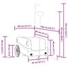 vidaXL Fahrradanh&auml;nger Schwarz und Gr&uuml;n 45 kg Eisen