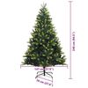 vidaXL K&uuml;nstlicher Klapp-Weihnachtsbaum mit 300 LEDs Gr&uuml;n 240 cm