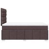 vidaXL Boxspringbett mit Matratze Dunkelbraun 120x200 cm Stoff