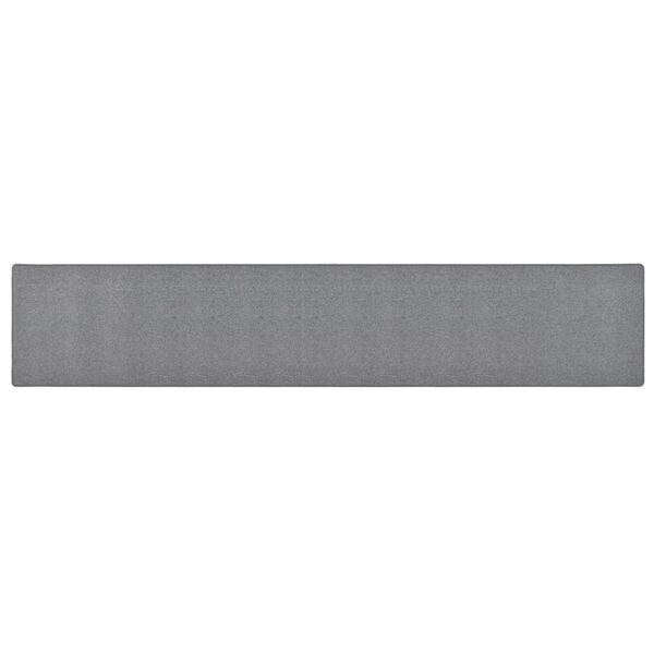 vidaXL Teppichl&auml;ufer Dunkelgrau 50x300 cm