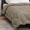 vidaXL Winterbettdecke Hellgrau 155 x 220 cm Mikrofaser