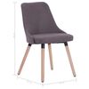 vidaXL Esszimmerst&uuml;hle 4 Stk. Taupe Stoff