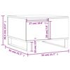 vidaXL Couchtisch Braun Eichen-Optik 55x55x36,5 cm Holzwerkstoff