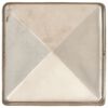 vidaXL Pfostenkappen 6 Stk. Pyramide Edelstahl 101 x 101 mm