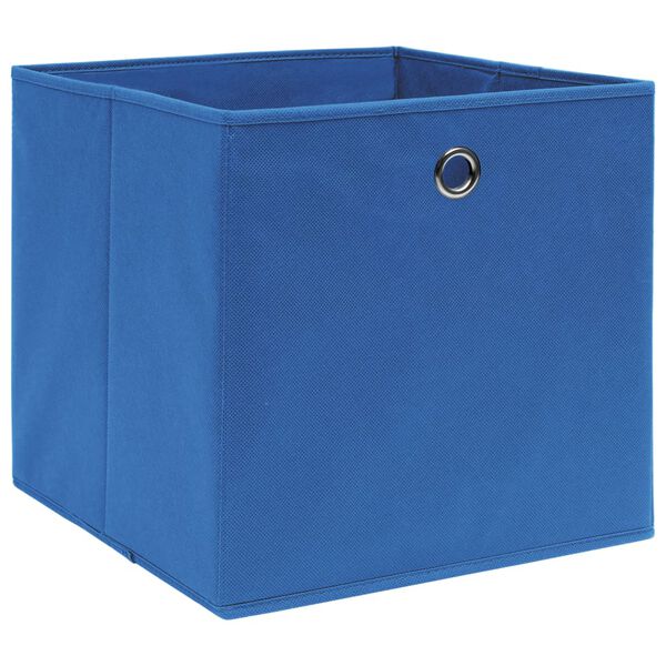 vidaXL Aufbewahrungsboxen 4 Stk. Vliesstoff 28x28x28 cm Blau
