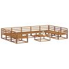 vidaXL Outdoor-Sofagarnitur 10 pcs Natur Massivholz Akazie