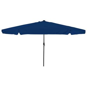 vidaXL Gartenparasol Blau und Schwarz 395 x 395 x 245 cm