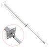 vidaXL Ersatz-Stahlf&uuml;&szlig;e 2 Stk. 115 cm Silbern