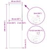 vidaXL Duschrollo 60x240 cm Stoffbreite 56 cm