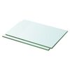 vidaXL Regalb&ouml;den 2 Stk. Glas Transparent 30x15 cm