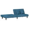 vidaXL Schlafsofa Blau Samt