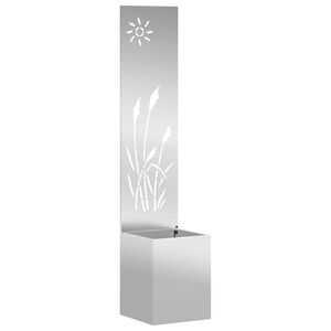 vidaXL Garten Sichtschutz-Leinwand Silber 32 x 32 x 150 cm