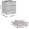 vidaXL Gartenschrank Braun 55x59x69 cm Poly Rattan