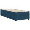 vidaXL Bettgestell Blau 100x200 cm Samt