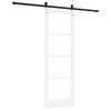 vidaXL Schiebet&uuml;r ORKDAL Wei&szlig; 73,5 x 211 cm Massivholz Kiefer und Glas
