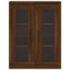 vidaXL Wandschrank Braun Eichen-Optik 69,5x34x90 cm