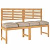 vidaXL Kissen 4 pcs Taupe 40 x 40 x 8 cm Oxford-Stoff