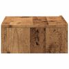 vidaXL TV-Schrank mit LED-Leuchten Altholz-Optik 60x35x15,5 cm