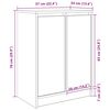 vidaXL Schuhschrank R&auml;uchereiche 57x34x76 cm Holzwerkstoff