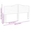 vidaXL Kopfteil Schwarz Eichen-Optik 200 cm Holzwerkstoff