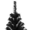 vidaXL Weihnachtsbaum mit 300 LEDs mit Ständer Schwarz 240 cm PVC