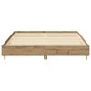 vidaXL Bettgestell ohne Matratze Artisan-Eiche 150x200cm Holzwerkstoff