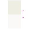 vidaXL Verdunkelungsrollo Cremewei&szlig; 115x230cm Stoffbreite 110,7cm