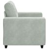 vidaXL Sessel Hellgrau 60 cm Samt