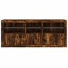 vidaXL Sideboard mit LED-Leuchten R&auml;uchereiche 162x37x67 cm