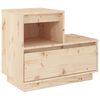vidaXL Nachttisch 60x34x51 cm Massivholz Kiefer