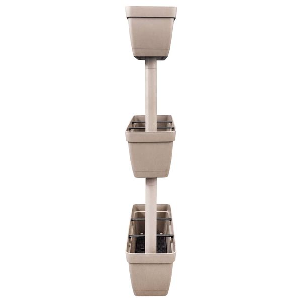 vidaXL Pflanzk&uuml;bel 6-tlg. 100 cm Taupe