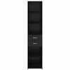 vidaXL Highboard Schwarz Eichen-Optik 40 x 42,5 x 185 cm Holzwerkstoff
