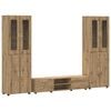 vidaXL TV-Schrankset FLORIN 3 stk. Artisan-Eiche Holzwerkstoff