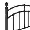 vidaXL Bettgestell Schwarz Metall 100x200 cm