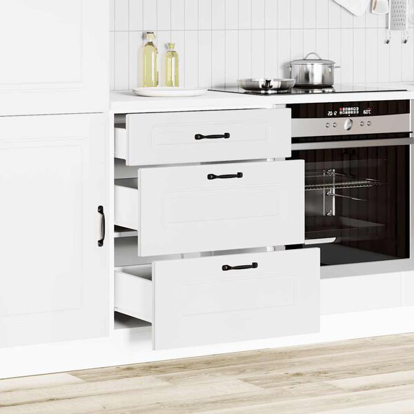 vidaXL K&uuml;chenunterschrank Kalmar Wei&szlig; Holzwerkstoff
