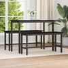 vidaXL Esstischbank Schwarz Eichen-Optik 100 x 32,5 x 48,5 cm