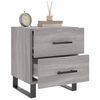 vidaXL Nachttische 2 Stk. Grau Sonoma 40x35x47,5 cm Holzwerkstoff