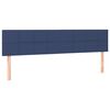 vidaXL Boxspringbett mit Matratze Blau 120x190 cm Stoff