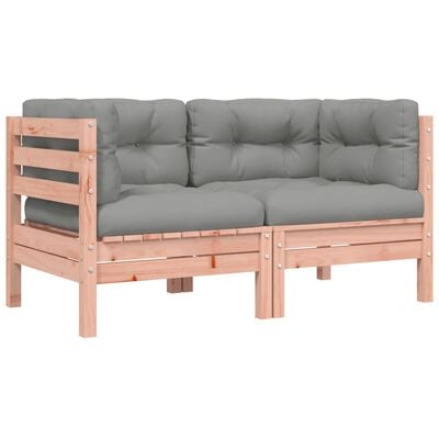 vidaXL Garten-Ecksofa mit Kissen 2 Stk. Massivholz Douglasie