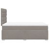 vidaXL Boxspringbett mit Matratze Taupe 120x200 cm Stoff