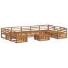vidaXL Sofagarnituren 10 pcs Natur Massivholz Akazie
