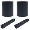vidaXL Garten Sichtschutzbildschirme 2 pcs Dunkelgrau 35 x 0.19 m PVC