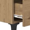 vidaXL Bettschrank 2 pcs Artisan-Eiche 40 x 35 x 47,5 cm Holzwerkstoff