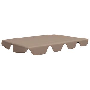 vidaXL Ersatzdach f&uuml;r Hollywoodschaukel Taupe 188/168x145/110 cm